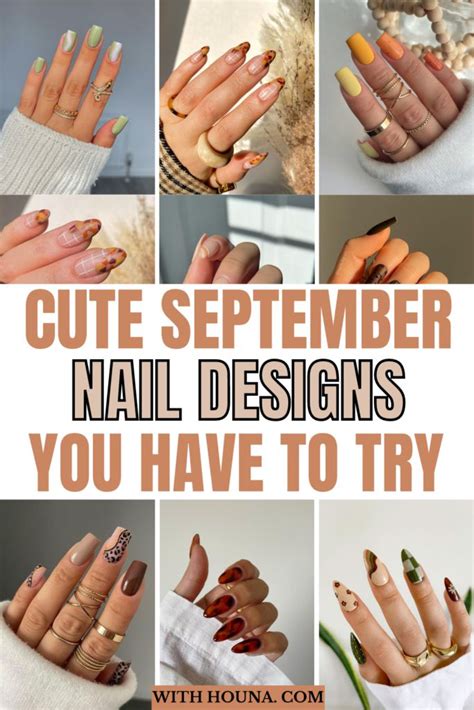 cute september nail ideas|september nail designs.